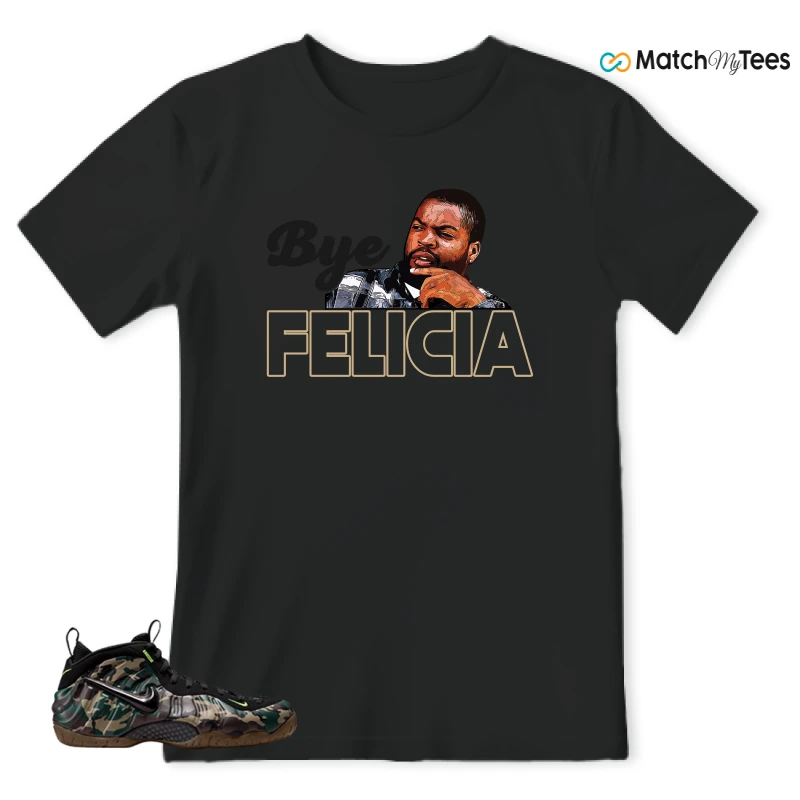 NIKE AIR FOAMPOSITE PRO GREEN CAMO SNEAKER Matching Tees t-shirt