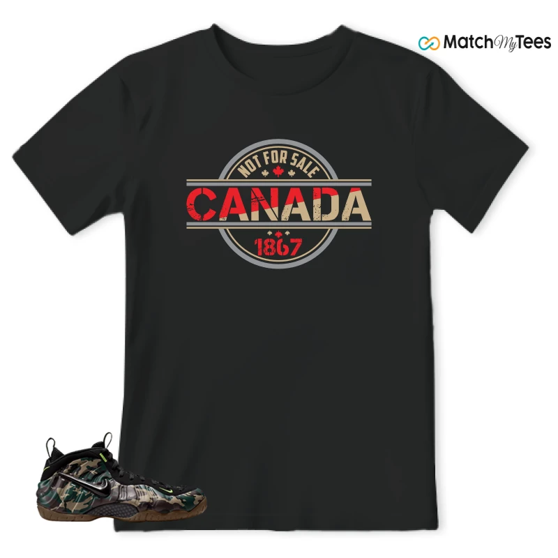 NIKE AIR FOAMPOSITE PRO GREEN CAMO SNEAKER Matching Tees t-shirt