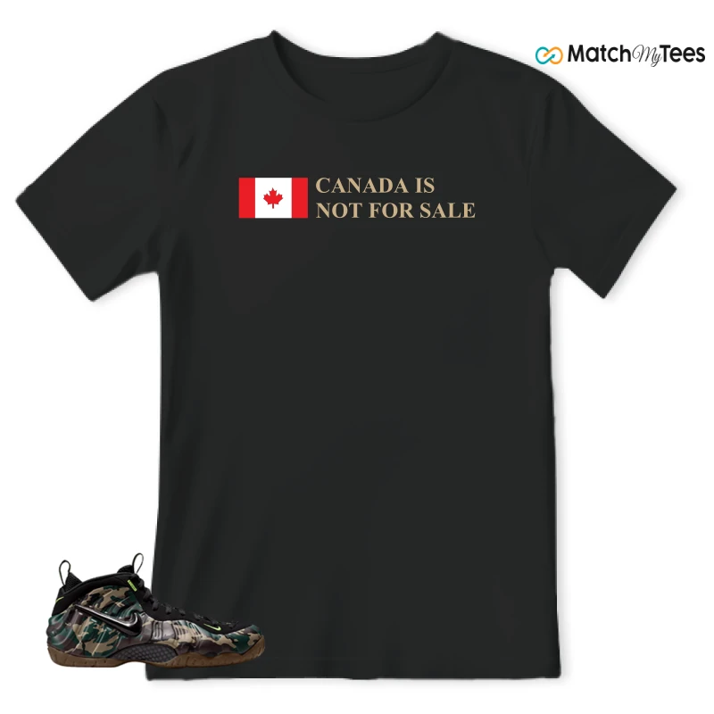NIKE AIR FOAMPOSITE PRO GREEN CAMO SNEAKER Matching Tees t-shirt