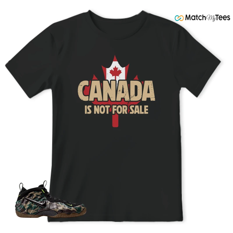 NIKE AIR FOAMPOSITE PRO GREEN CAMO SNEAKER Matching Tees t-shirt