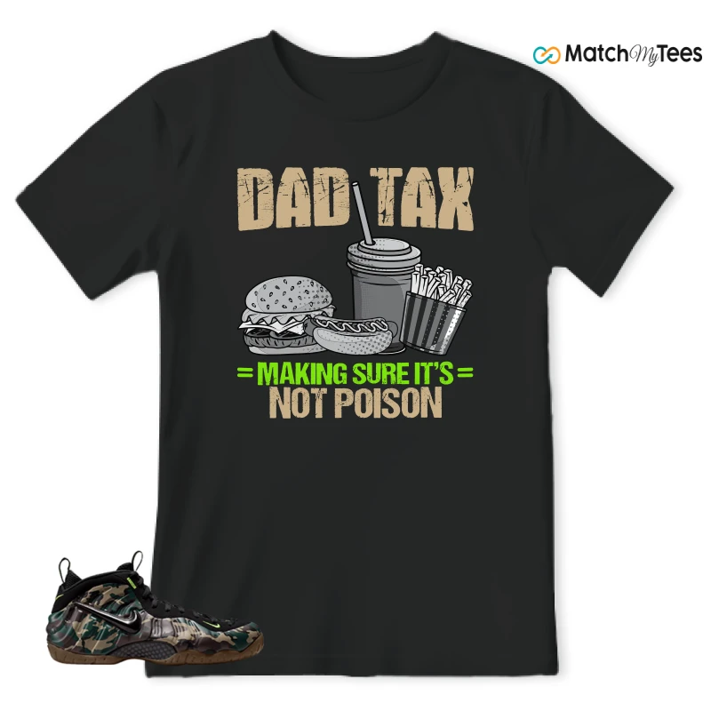 NIKE AIR FOAMPOSITE PRO GREEN CAMO SNEAKER Matching Tees t-shirt