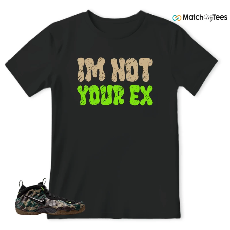 NIKE AIR FOAMPOSITE PRO GREEN CAMO SNEAKER Matching Tees t-shirt