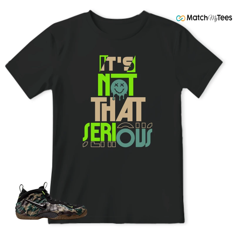NIKE AIR FOAMPOSITE PRO GREEN CAMO SNEAKER Matching Tees t-shirt