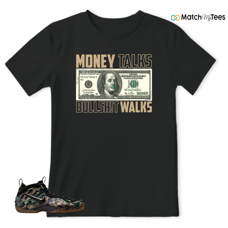 NIKE AIR FOAMPOSITE PRO GREEN CAMO SNEAKER Matching Tees t-shirt