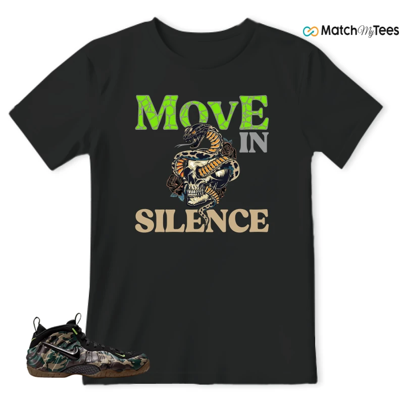 NIKE AIR FOAMPOSITE PRO GREEN CAMO SNEAKER Matching Tees t-shirt