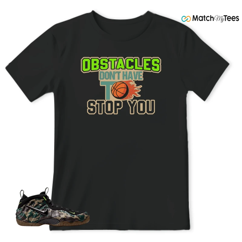 NIKE AIR FOAMPOSITE PRO GREEN CAMO SNEAKER Matching Tees t-shirt