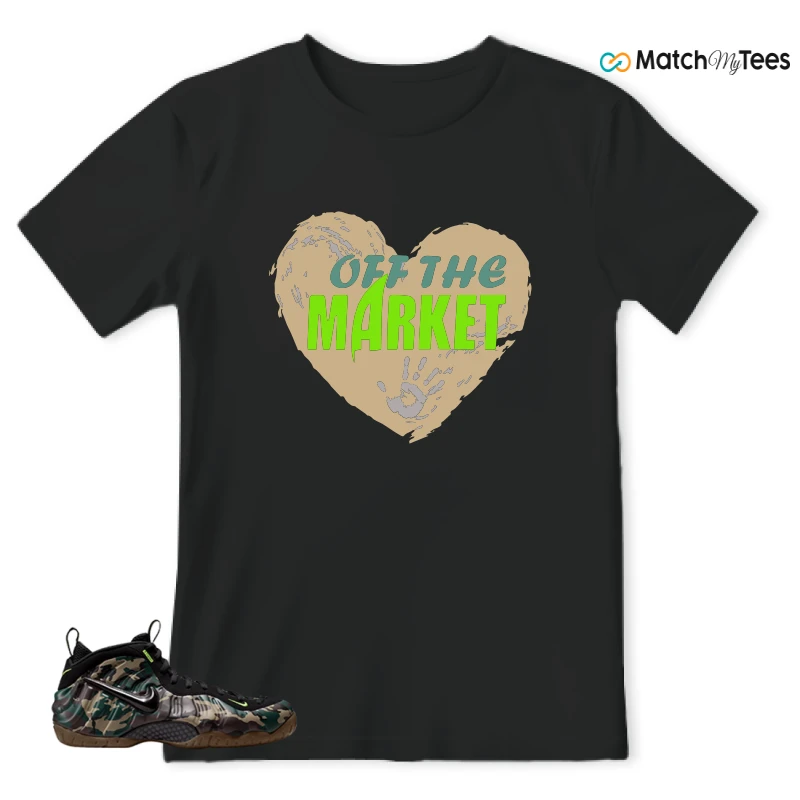 NIKE AIR FOAMPOSITE PRO GREEN CAMO SNEAKER Matching Tees t-shirt