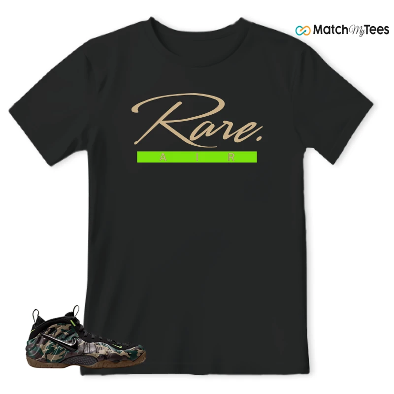 NIKE AIR FOAMPOSITE PRO GREEN CAMO SNEAKER Matching Tees t-shirt
