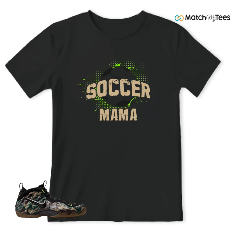 NIKE AIR FOAMPOSITE PRO GREEN CAMO SNEAKER Matching Tees t-shirt
