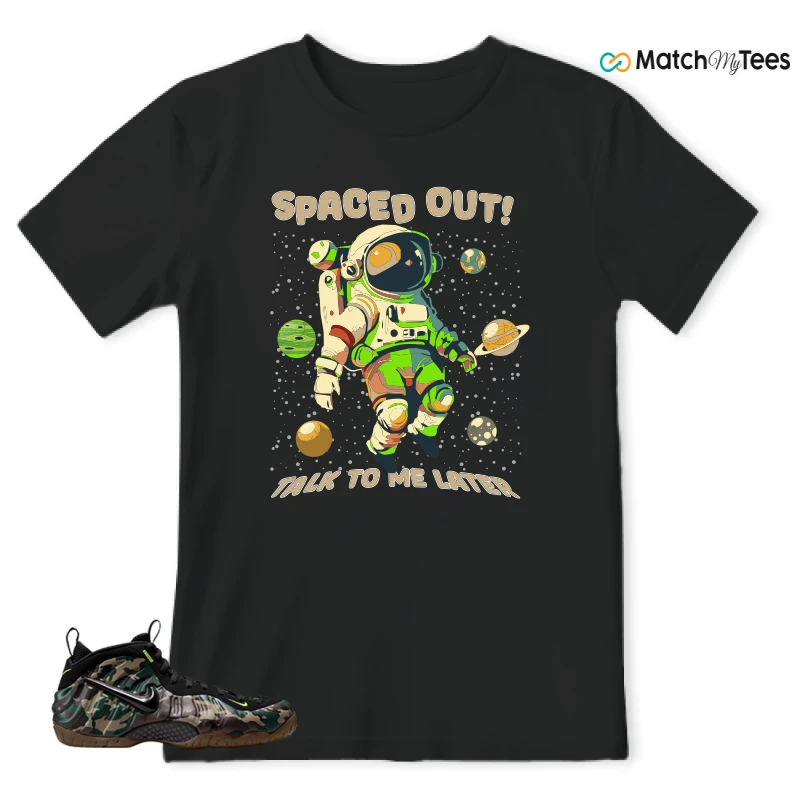 NIKE AIR FOAMPOSITE PRO GREEN CAMO SNEAKER Matching Tees t-shirt