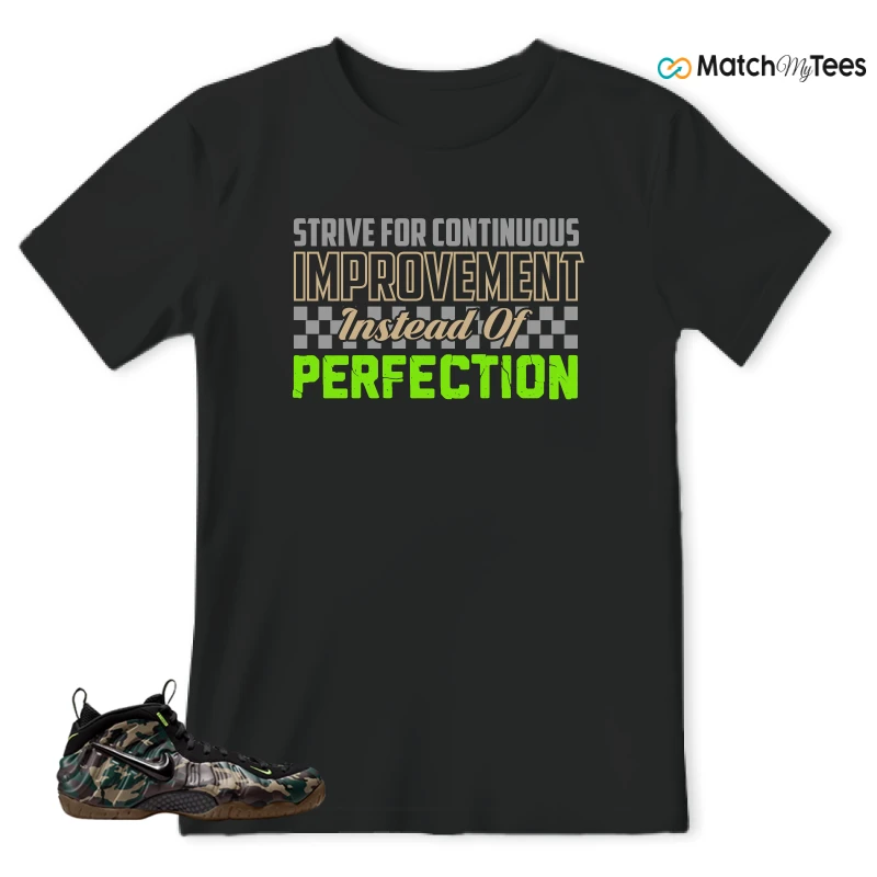 NIKE AIR FOAMPOSITE PRO GREEN CAMO SNEAKER Matching Tees t-shirt