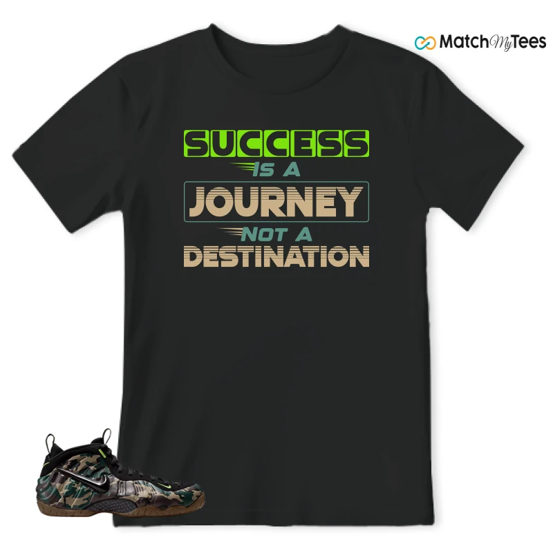 NIKE AIR FOAMPOSITE PRO GREEN CAMO SNEAKER Matching Tees t-shirt