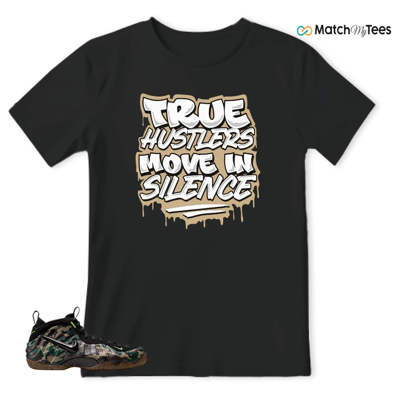 NIKE AIR FOAMPOSITE PRO GREEN CAMO SNEAKER Matching Tees t-shirt