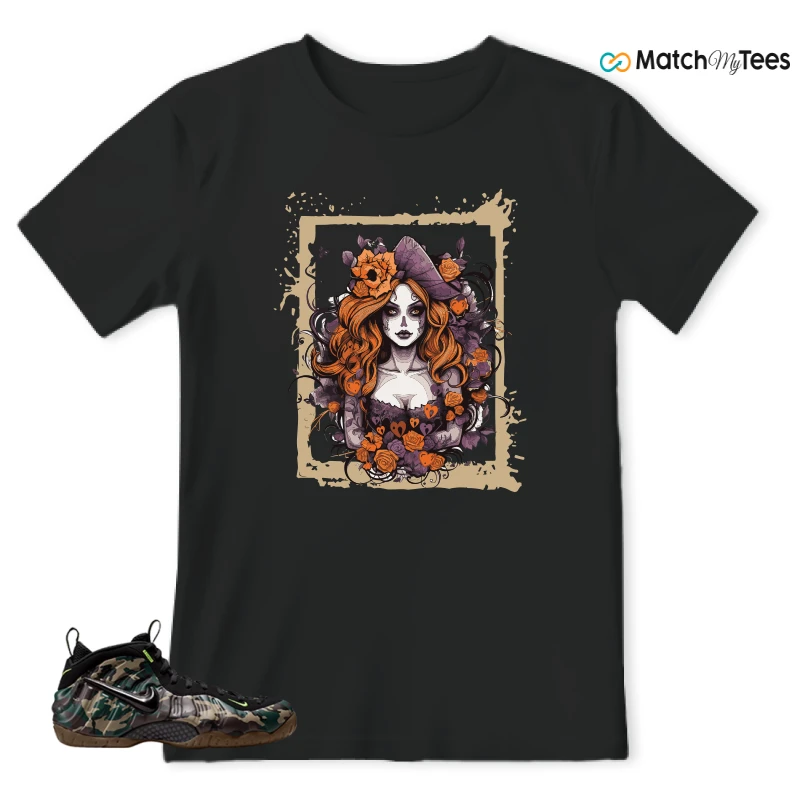 NIKE AIR FOAMPOSITE PRO GREEN CAMO SNEAKER Matching Tees t-shirt