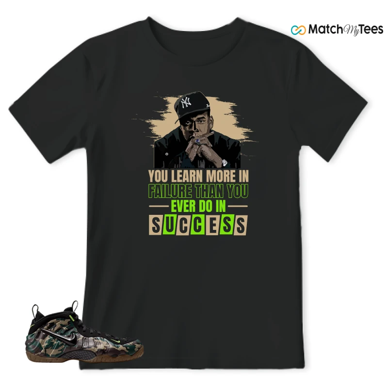 NIKE AIR FOAMPOSITE PRO GREEN CAMO SNEAKER Matching Tees t-shirt