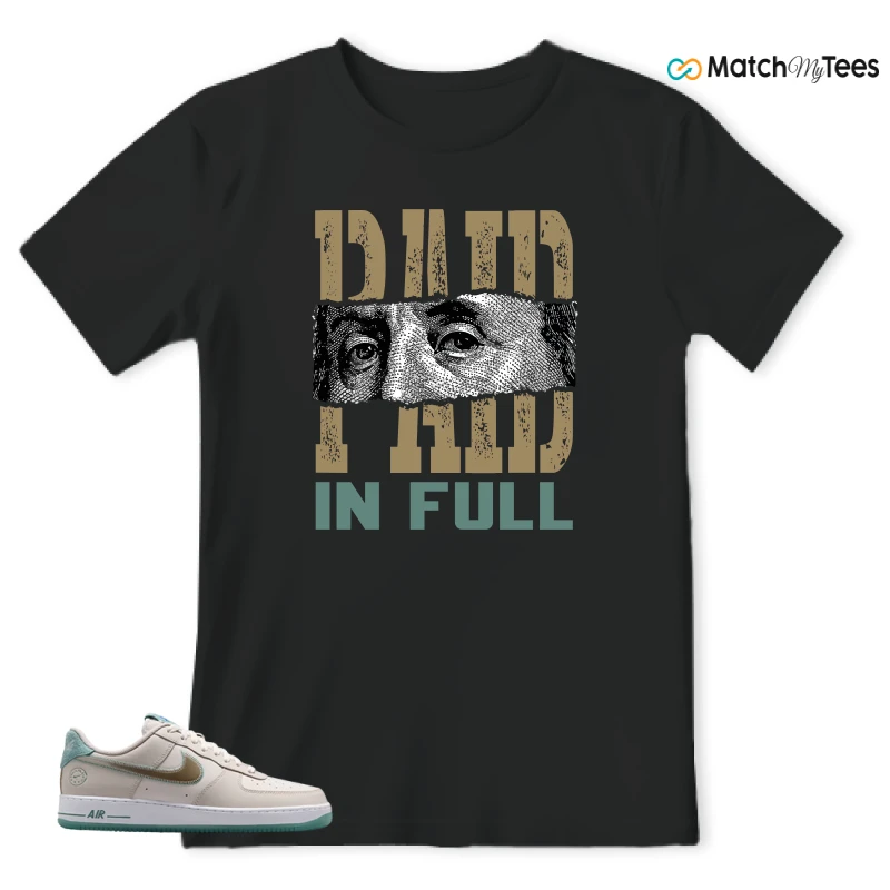 Paid In Full Black matching T-shirt T-shirt