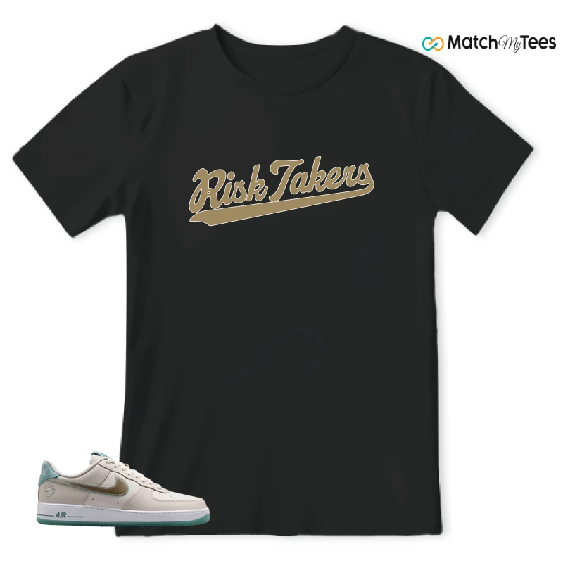 NIKE AIR FORCE 1 LOW '07 PHILADELPHIA SNEAKER/LIGHT OREWOOD BROWN/METALLIC GOLD SILK/PHANTOM/MINERAL TEAL/TREASURE BLUE/SAIL matching T-shirt