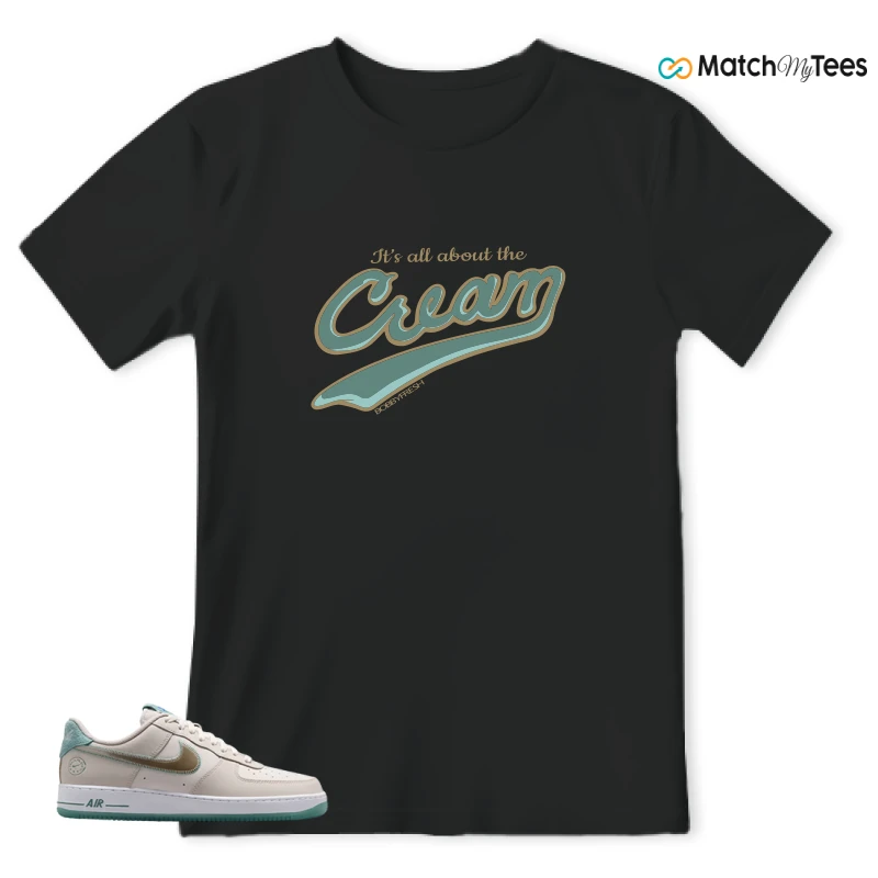 NIKE AIR FORCE 1 LOW '07 PHILADELPHIA SNEAKER/LIGHT OREWOOD BROWN/METALLIC GOLD SILK/PHANTOM/MINERAL TEAL/TREASURE BLUE/SAIL matching T-shirt