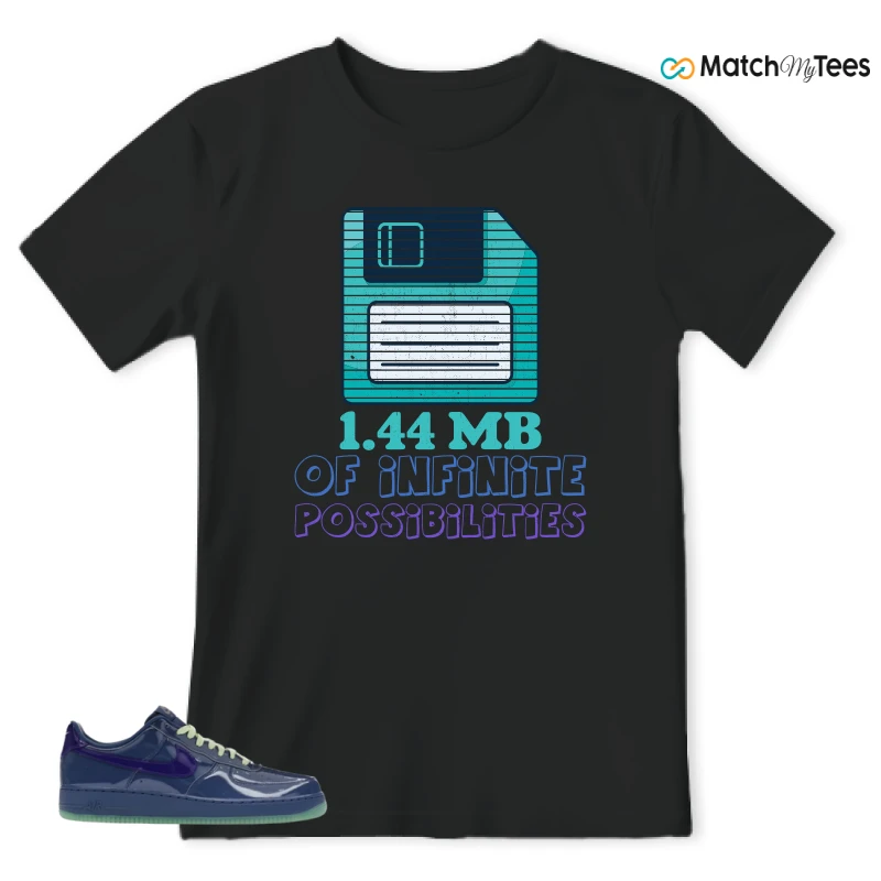NIKE AIR FORCE 1 LOW PATENT LEATHER MYSTIC NAVY GRAPE ICE SNEAKER Matching Tees t-shirt