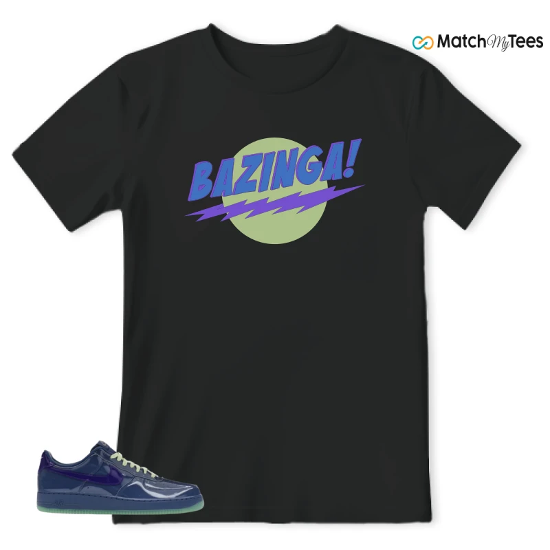 NIKE AIR FORCE 1 LOW PATENT LEATHER MYSTIC NAVY GRAPE ICE SNEAKER Matching Tees t-shirt
