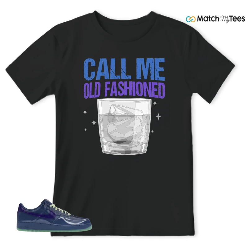 NIKE AIR FORCE 1 LOW PATENT LEATHER MYSTIC NAVY GRAPE ICE SNEAKER Matching Tees t-shirt