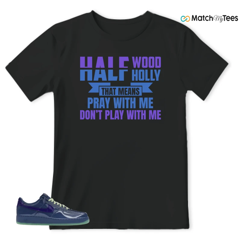 NIKE AIR FORCE 1 LOW PATENT LEATHER MYSTIC NAVY GRAPE ICE SNEAKER Matching Tees t-shirt