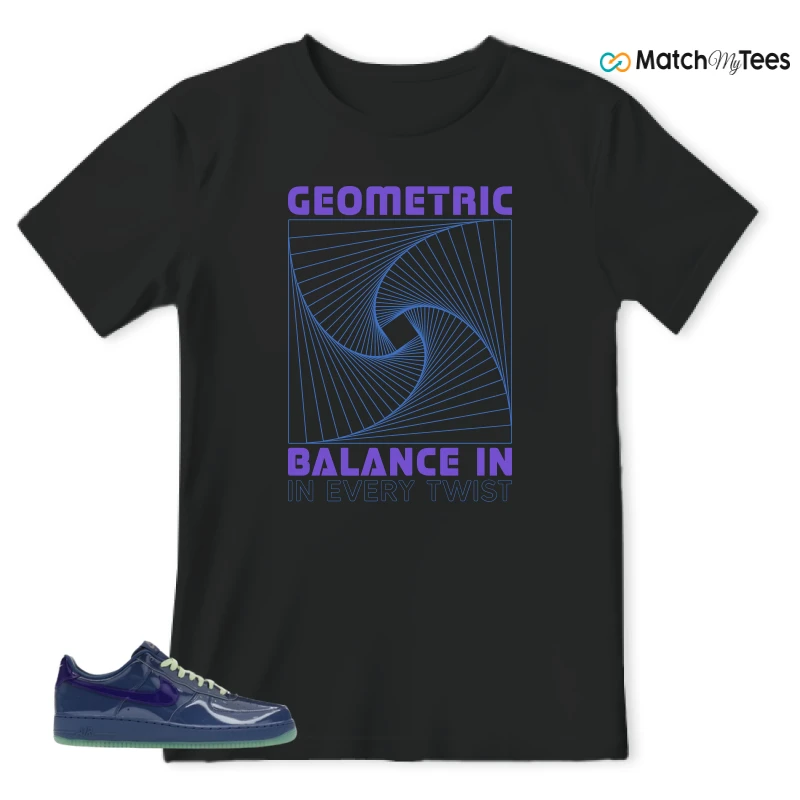 NIKE AIR FORCE 1 LOW PATENT LEATHER MYSTIC NAVY GRAPE ICE SNEAKER Matching Tees t-shirt