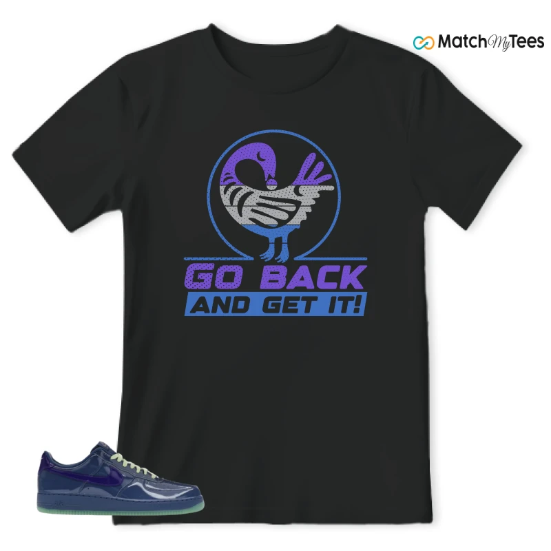NIKE AIR FORCE 1 LOW PATENT LEATHER MYSTIC NAVY GRAPE ICE SNEAKER Matching Tees t-shirt