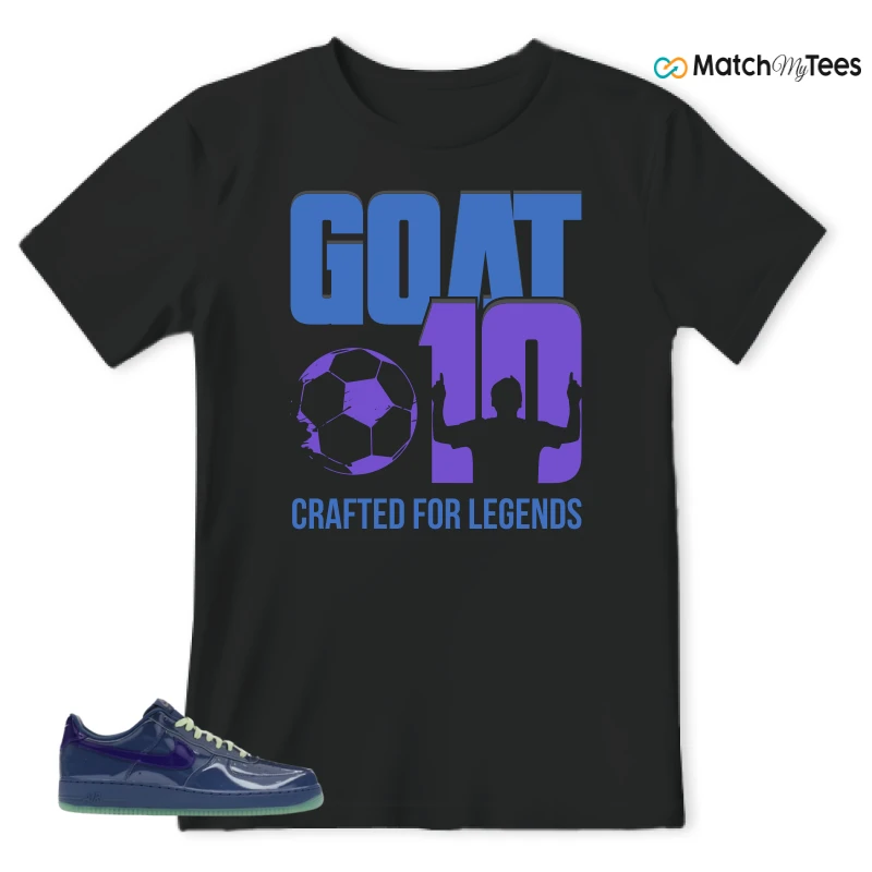 NIKE AIR FORCE 1 LOW PATENT LEATHER MYSTIC NAVY GRAPE ICE SNEAKER Matching Tees t-shirt