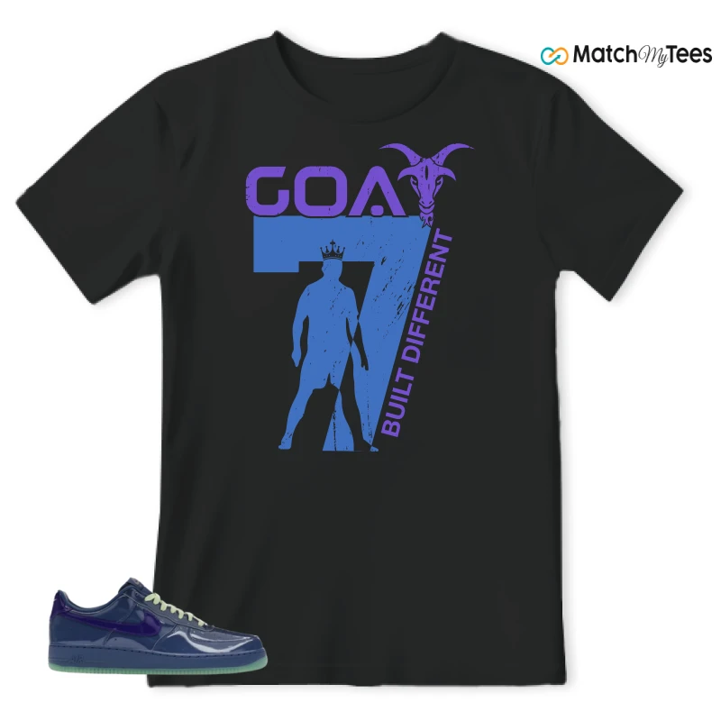 NIKE AIR FORCE 1 LOW PATENT LEATHER MYSTIC NAVY GRAPE ICE SNEAKER Matching Tees t-shirt