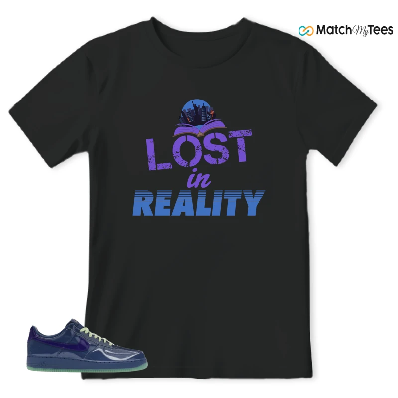 NIKE AIR FORCE 1 LOW PATENT LEATHER MYSTIC NAVY GRAPE ICE SNEAKER Matching Tees t-shirt