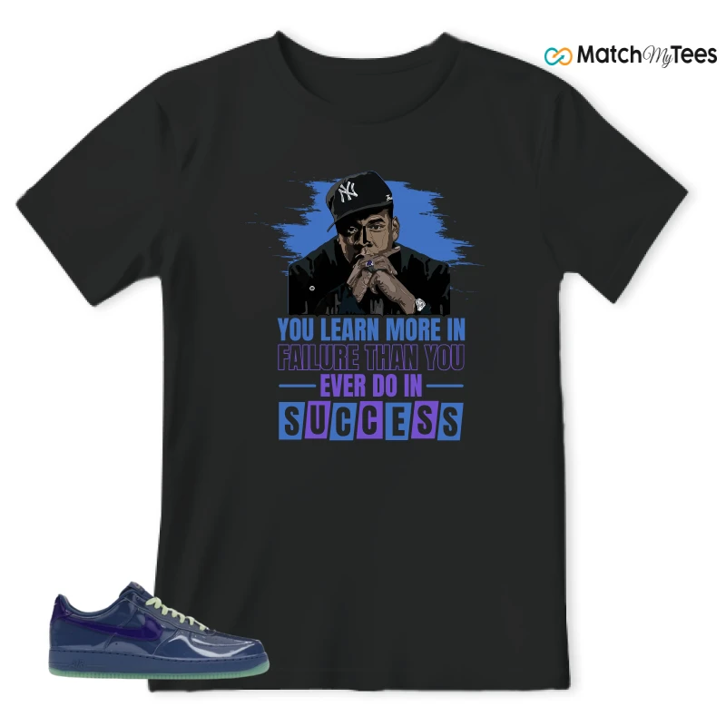 NIKE AIR FORCE 1 LOW PATENT LEATHER MYSTIC NAVY GRAPE ICE SNEAKER Matching Tees t-shirt