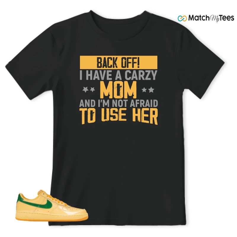 NIKE AIR FORCE 1 LOW PATENT LEATHER TOPAZ GOLD SNEAKER Matching Tees t-shirt