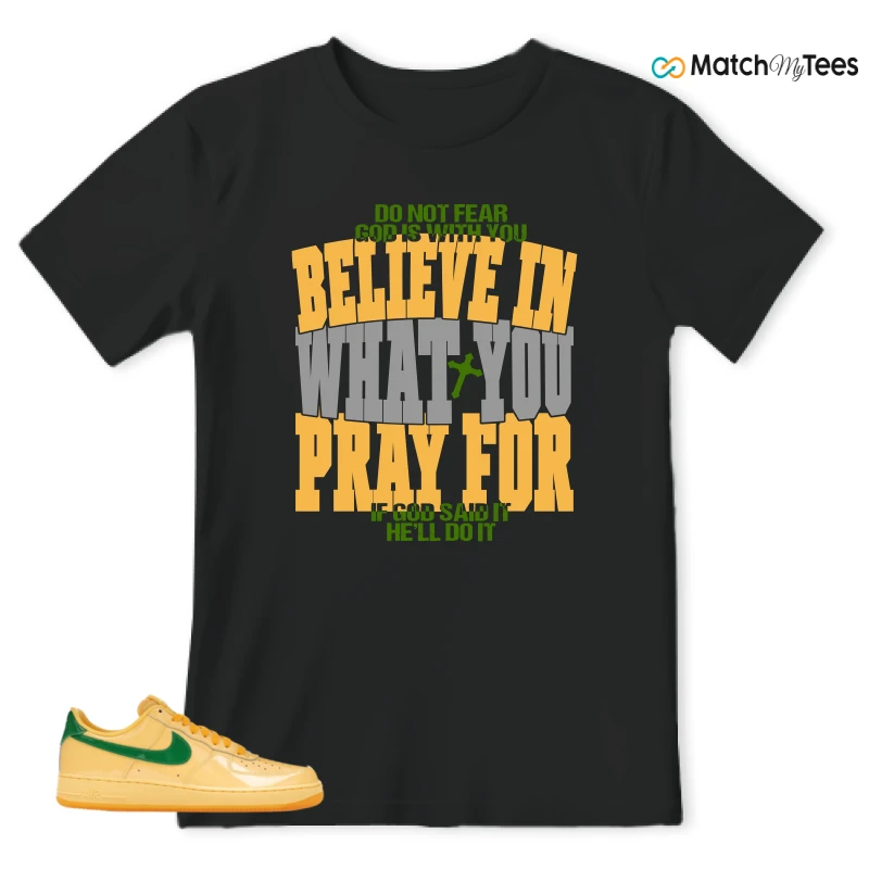 NIKE AIR FORCE 1 LOW PATENT LEATHER TOPAZ GOLD SNEAKER Matching Tees t-shirt