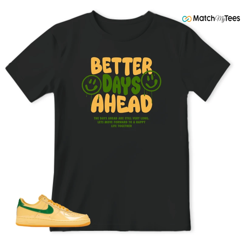 NIKE AIR FORCE 1 LOW PATENT LEATHER TOPAZ GOLD SNEAKER Matching Tees t-shirt