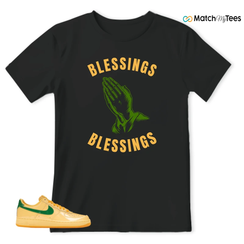 NIKE AIR FORCE 1 LOW PATENT LEATHER TOPAZ GOLD SNEAKER Matching Tees t-shirt