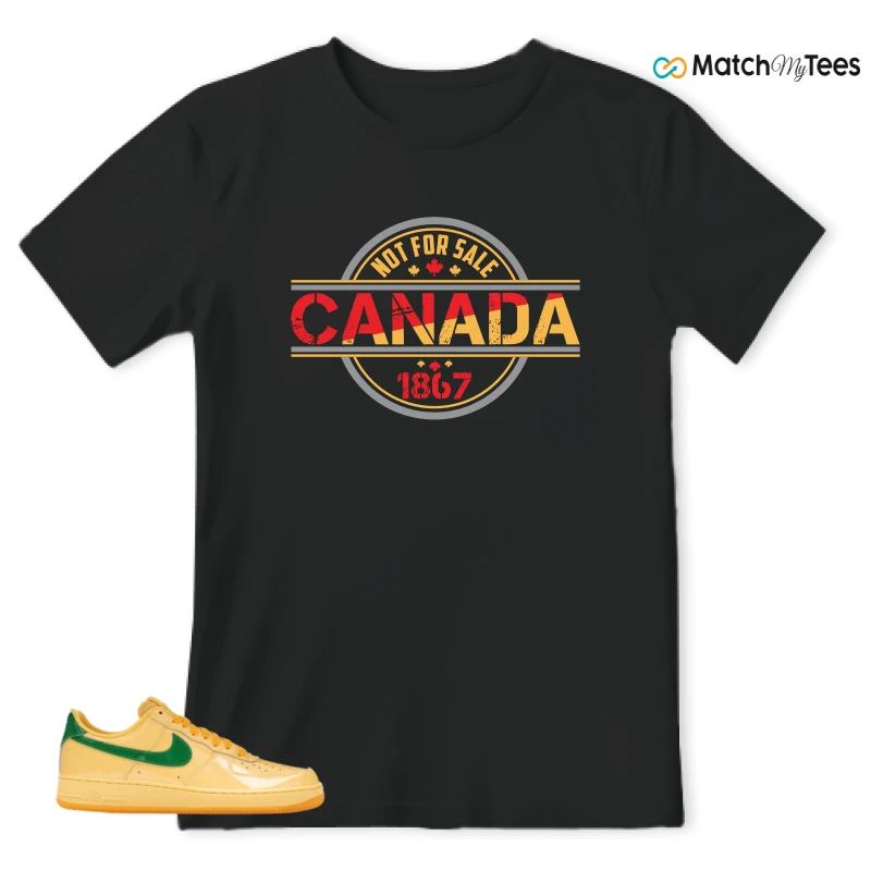 NIKE AIR FORCE 1 LOW PATENT LEATHER TOPAZ GOLD SNEAKER Matching Tees t-shirt