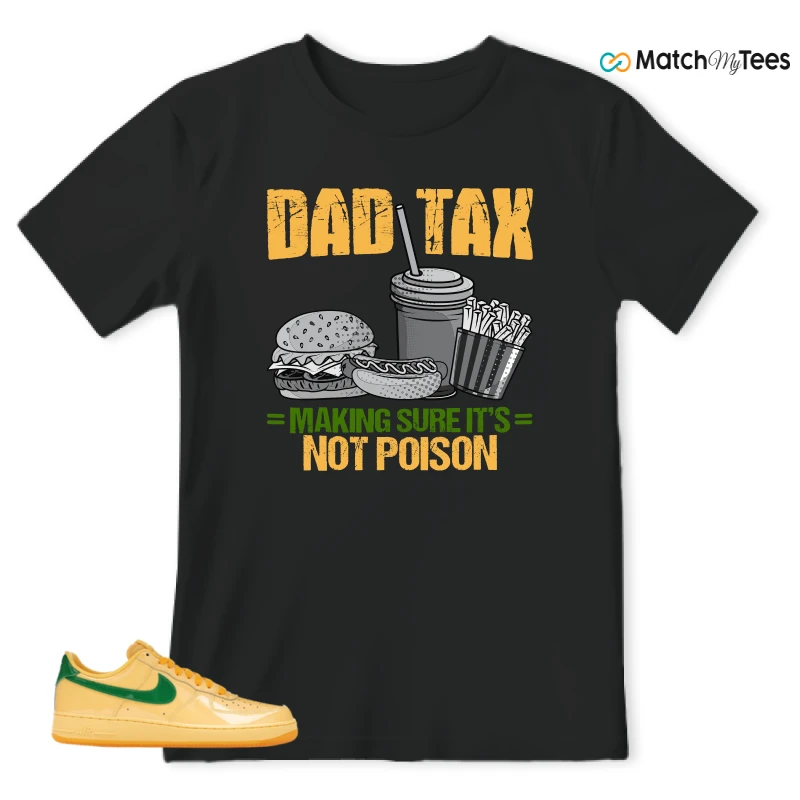 NIKE AIR FORCE 1 LOW PATENT LEATHER TOPAZ GOLD SNEAKER Matching Tees t-shirt