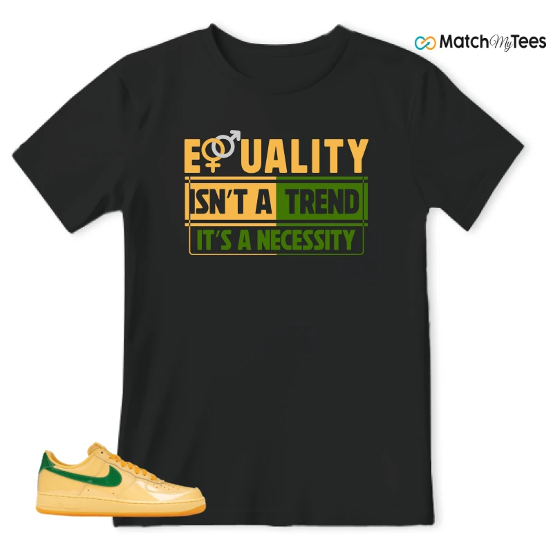 NIKE AIR FORCE 1 LOW PATENT LEATHER TOPAZ GOLD SNEAKER Matching Tees t-shirt
