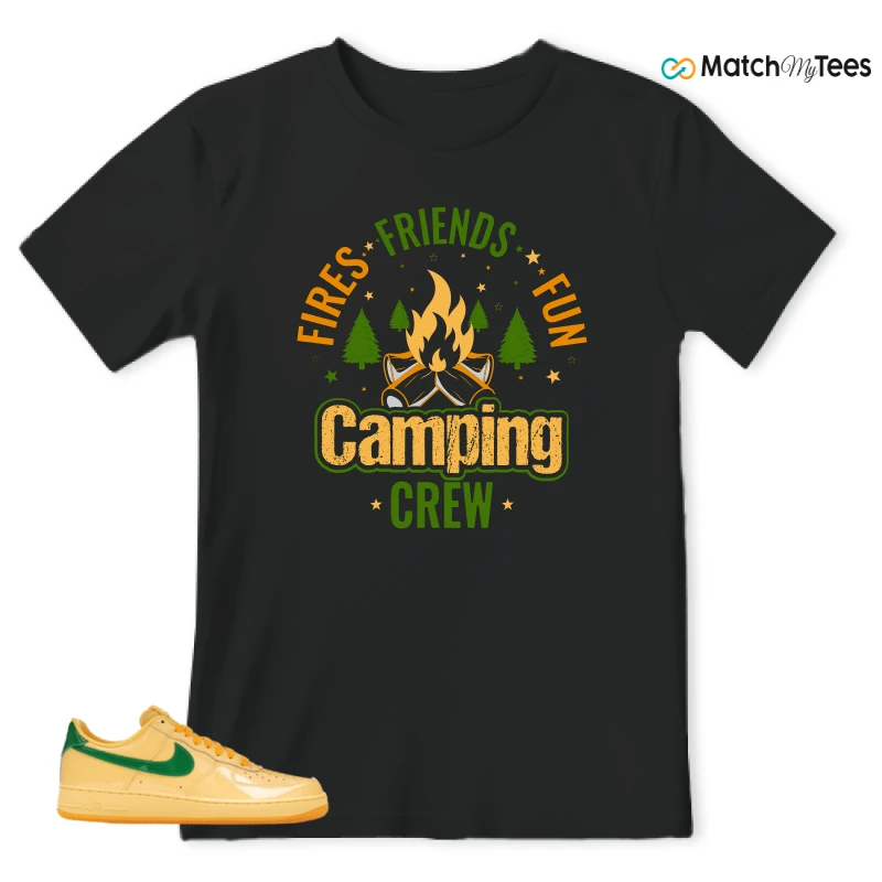 NIKE AIR FORCE 1 LOW PATENT LEATHER TOPAZ GOLD SNEAKER Matching Tees t-shirt