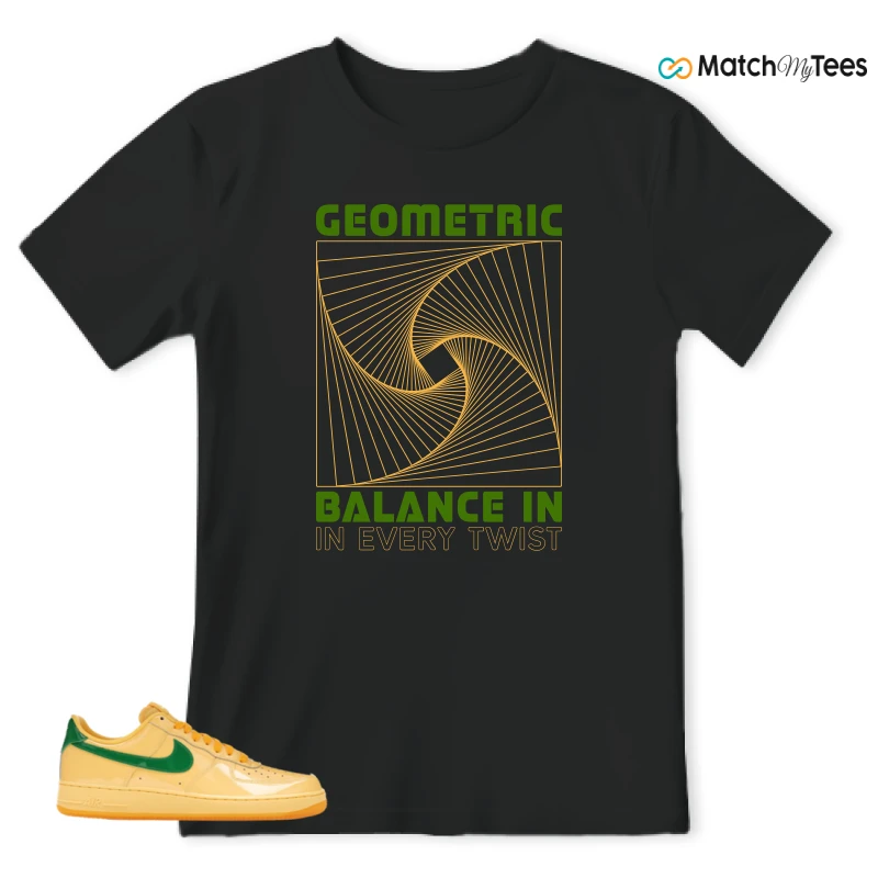 NIKE AIR FORCE 1 LOW PATENT LEATHER TOPAZ GOLD SNEAKER Matching Tees t-shirt