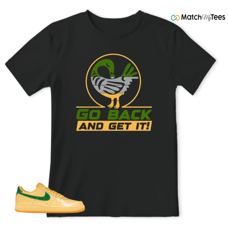 NIKE AIR FORCE 1 LOW PATENT LEATHER TOPAZ GOLD SNEAKER Matching Tees t-shirt
