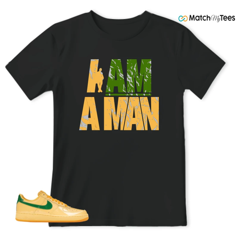 NIKE AIR FORCE 1 LOW PATENT LEATHER TOPAZ GOLD SNEAKER Matching Tees t-shirt