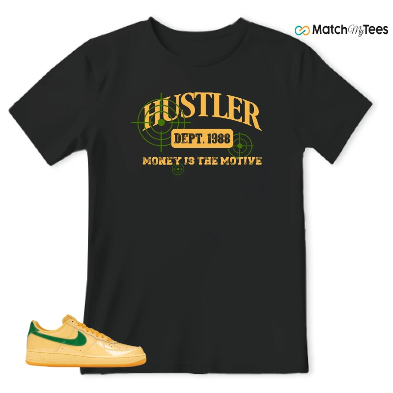 NIKE AIR FORCE 1 LOW PATENT LEATHER TOPAZ GOLD SNEAKER Matching Tees t-shirt