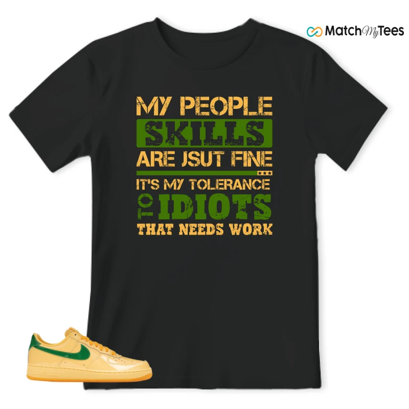 NIKE AIR FORCE 1 LOW PATENT LEATHER TOPAZ GOLD SNEAKER Matching Tees t-shirt