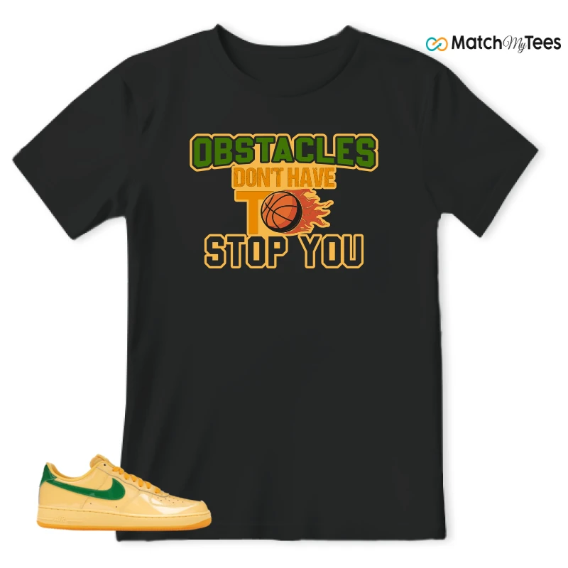NIKE AIR FORCE 1 LOW PATENT LEATHER TOPAZ GOLD SNEAKER Matching Tees t-shirt