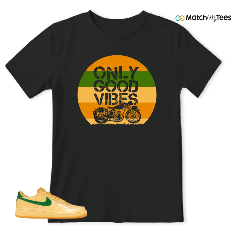 NIKE AIR FORCE 1 LOW PATENT LEATHER TOPAZ GOLD SNEAKER Matching Tees t-shirt