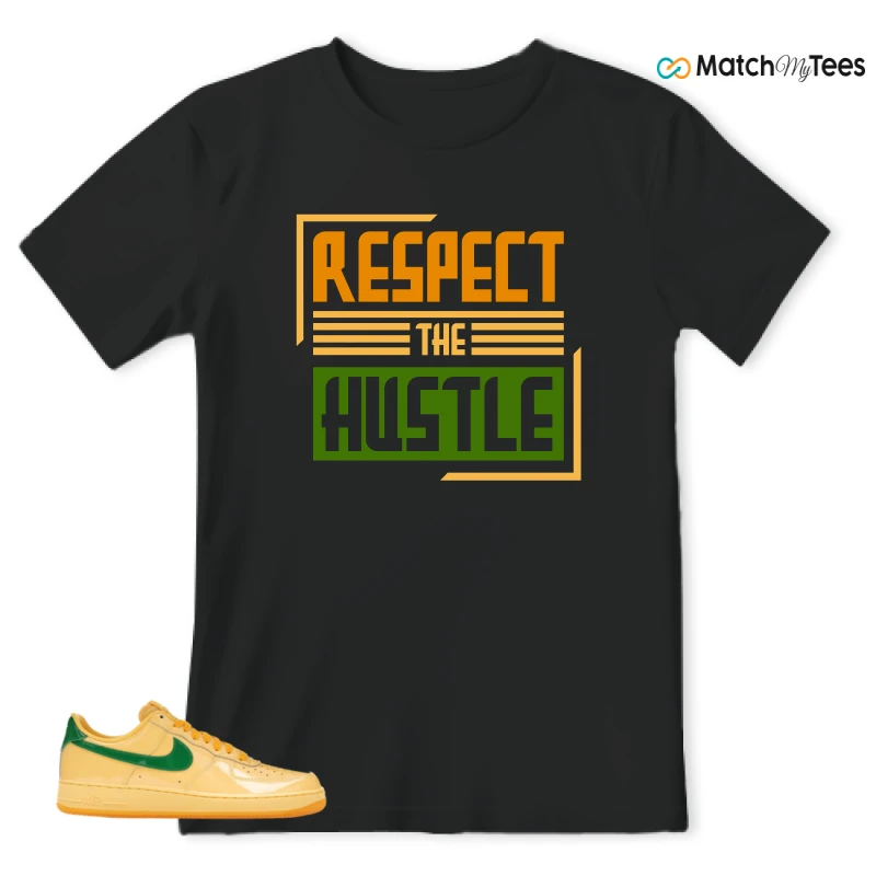 NIKE AIR FORCE 1 LOW PATENT LEATHER TOPAZ GOLD SNEAKER Matching Tees t-shirt