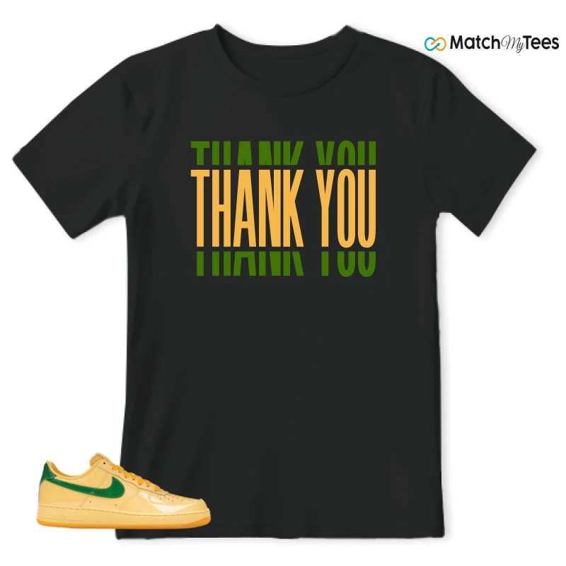 NIKE AIR FORCE 1 LOW PATENT LEATHER TOPAZ GOLD SNEAKER Matching Tees t-shirt