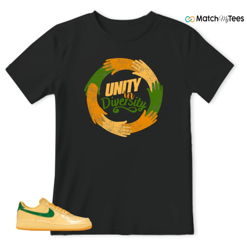 NIKE AIR FORCE 1 LOW PATENT LEATHER TOPAZ GOLD SNEAKER Matching Tees t-shirt